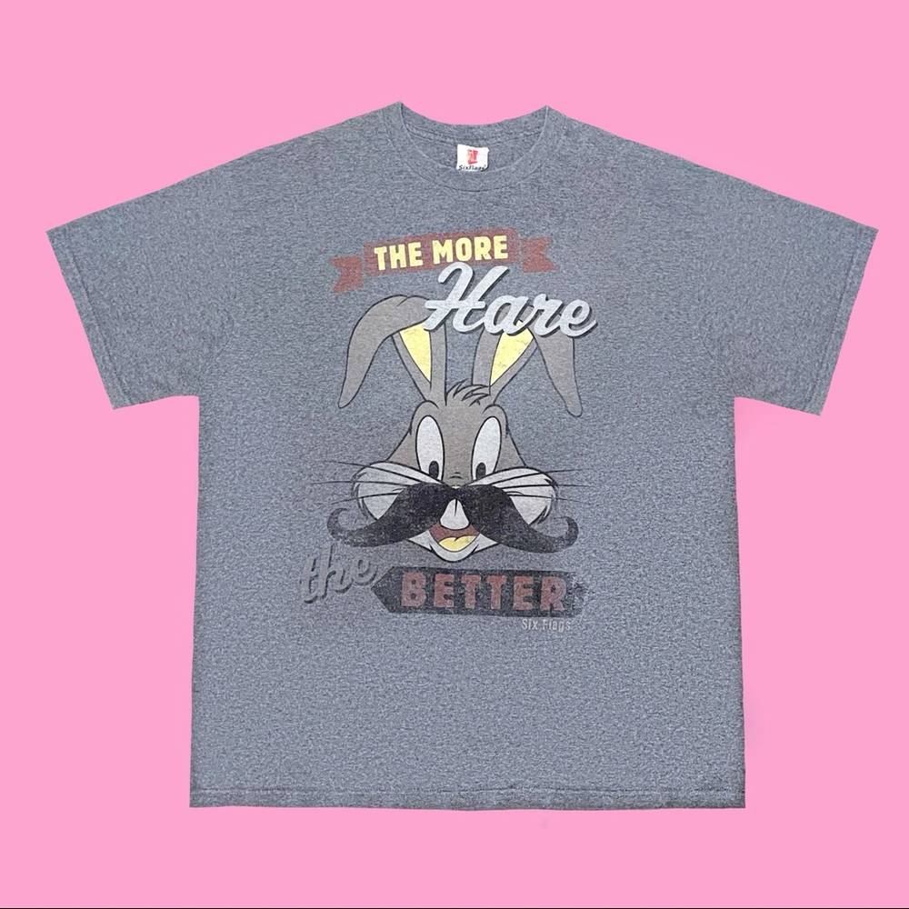Vintage six flags bugs bunny “the more hate the better” t-shirt.